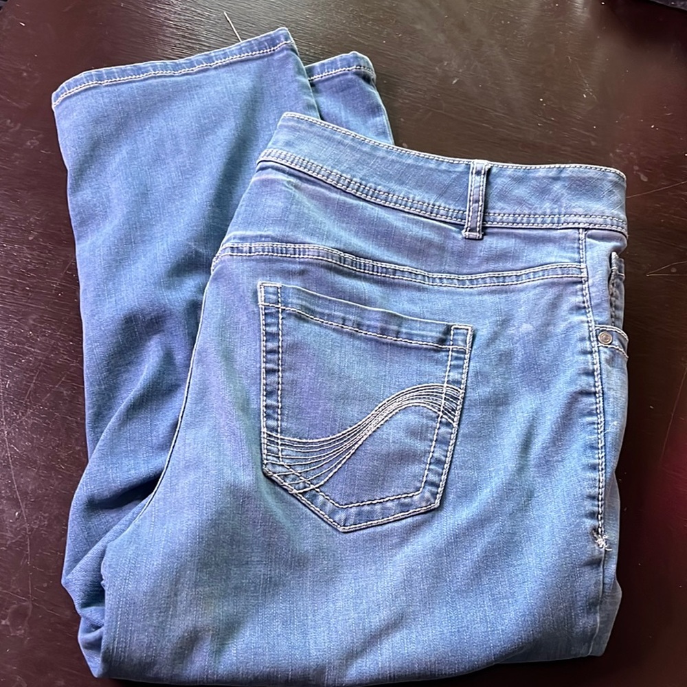 Size 18 Genius Fit Jean capri from Lane Bryant